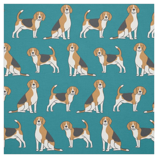 Beagle Fabric-PLOCKA DIN FÄRG! Tyg (Provkarta)