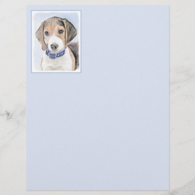 Beagle-färgning - Cute Original Hund Art (Framsida)
