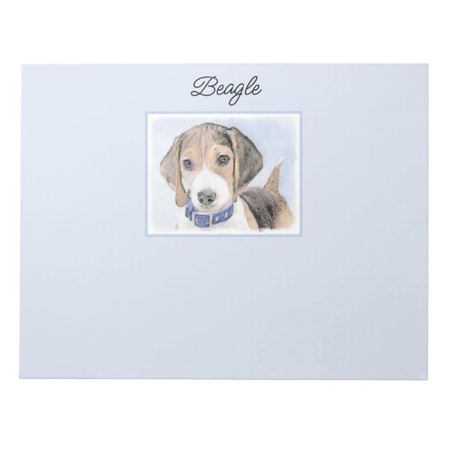 Beagle-färgning - Cute Original Hund Art Anteckningsblock (Framsida)