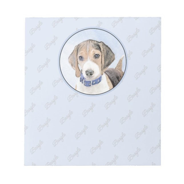 Beagle-färgning - Cute Original Hund Art Anteckningsblock (Framsida)