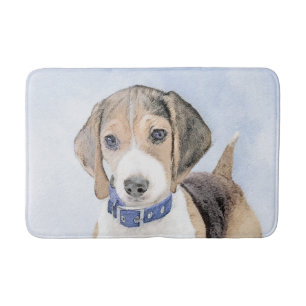 Beagle-färgning - Cute Original Hund Art Badrumsmatta