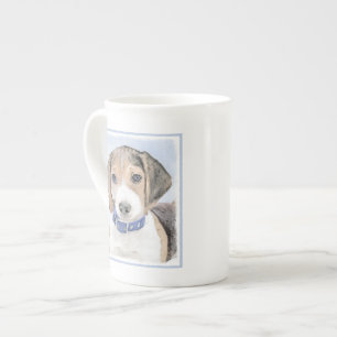 Beagle-färgning - Cute Original Hund Art Benporslin Mugg