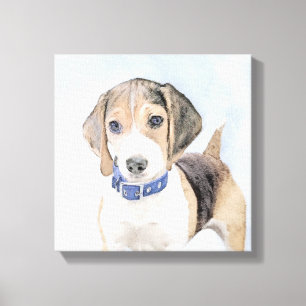 Beagle-färgning - Cute Original Hund Art Canvastryck