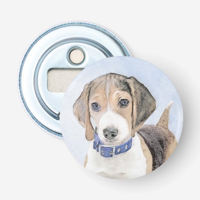Beagle-färgning - Cute Original Hund Art Flasköppnare (Framsidan)
