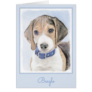 Beagle-färgning - Cute Original Hund Art Hälsningskort