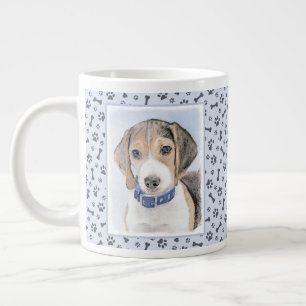 Beagle-färgning - Cute Original Hund Art Jumbo Mugg