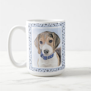 Beagle-färgning - Cute Original Hund Art Kaffemugg