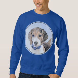 Beagle-färgning - Cute Original Hund Art Lång Ärmad Tröja