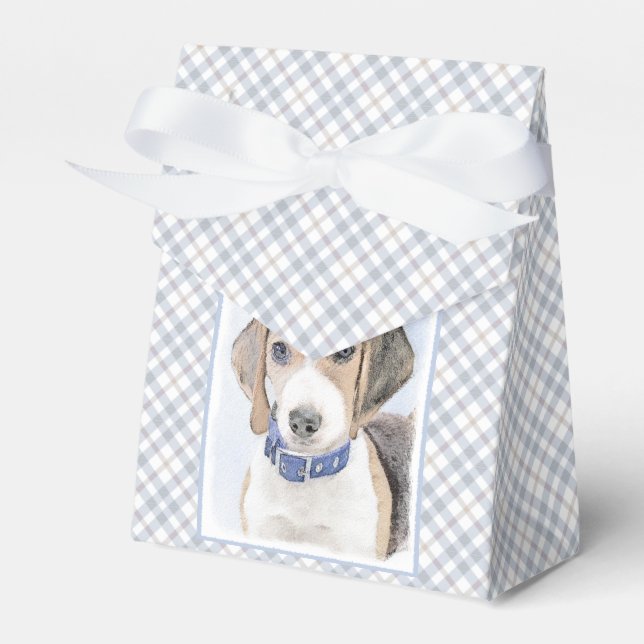 Beagle-färgning - Cute Original Hund Art Presentaskar (Framsidan Sidan)
