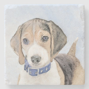 Beagle-färgning - Cute Original Hund Art Stenunderlägg