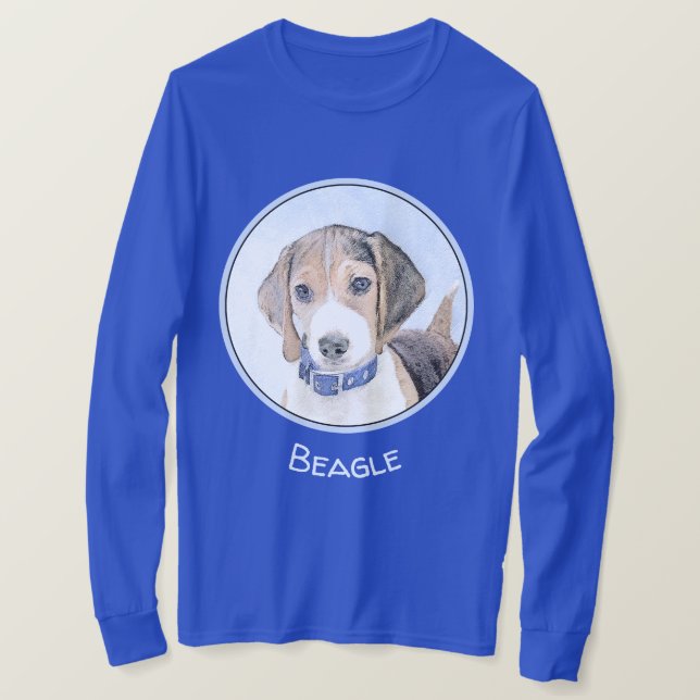 Beagle-färgning - Cute Original Hund Art T Shirt (Design framsida)
