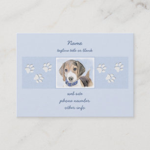 Beagle-färgning - Cute Original Hund Art Visitkort