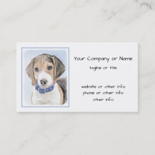 Beagle-färgning - Cute Original Hund Art Visitkort