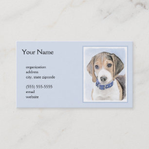 Beagle-färgning - Cute Original Hund Art Visitkort