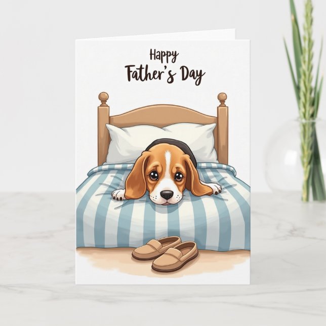 Beagle Fars dag Förväntan Kort (Framsida)