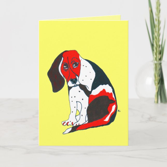 Beagle Fars dag-hälsningskort Kort (Framsida)