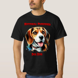 Beagle Firande: Den nationella renrasiga Hund T Shirt