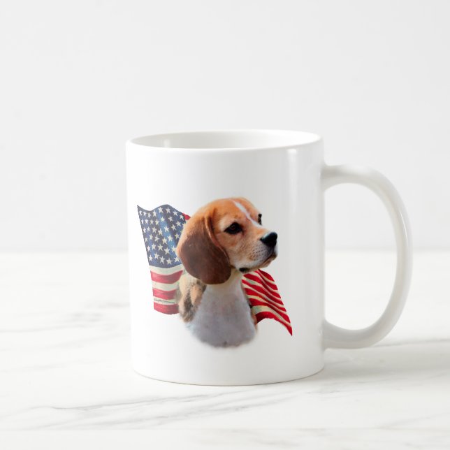 Beagle Flagga Kaffemugg (Höger)