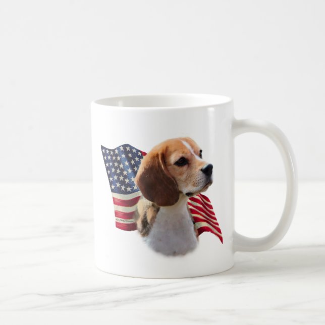 Beagle Flagga Kaffemugg (Höger)
