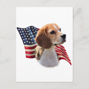 Beagle Flagga Vykort