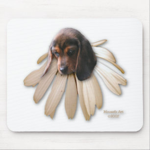 Beagle Flower Mousepad Musmatta