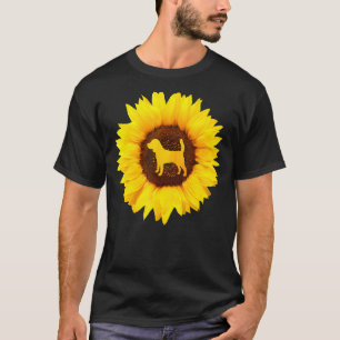 Beagle for Women Manar Puppy Hund Pet Solros T Shirt