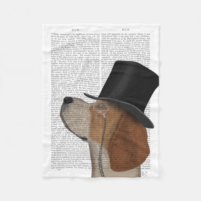 Beagle, Formal Hound och Hat Fleecefilt (Framsidan)