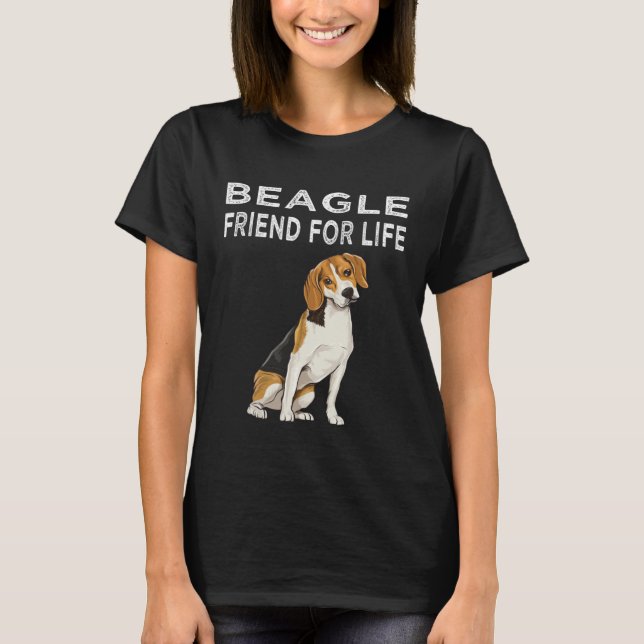Beagle Friend For Life Dog Friendship Beagle T Shirt (Framsida)