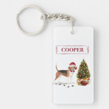 Beagle Funny jul Hund med Träd