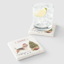 Beagle Funny jul Hund med Träd