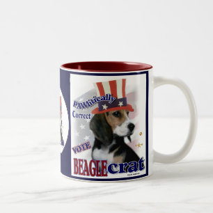 Beagle-gåvor Två-Tonad Mugg