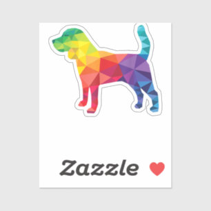 Beagle Gay pride LGBT HGBTQ Rainbow Flagga Hund äl Klistermärken
