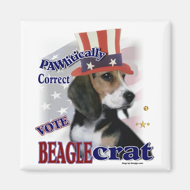 Beagle Gifts Magnet (Framsidan)
