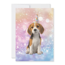 Beagle Glänsande Födelsedag