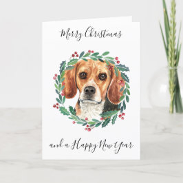 Beagle God jul Trendig Hund Helgkort