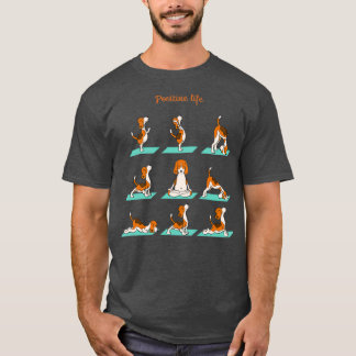 Beagle gör yoga t shirt
