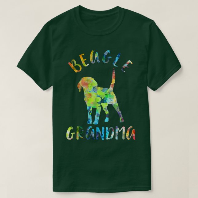 Beagle Grandma Funny Beagle Owner  T Shirt (Design framsida)