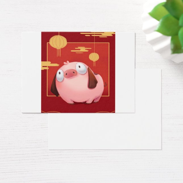 Beagle Gris_Gris Älskare Visitkort (Skivbord)