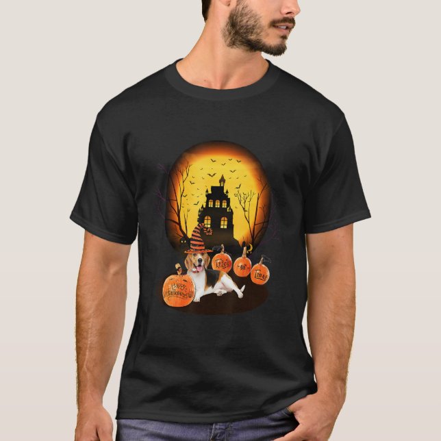 Beagle Halloween For Kids Mom Dad Love Dog T Shirt (Framsida)
