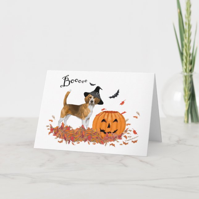 Beagle Halloween Kort (Framsida)