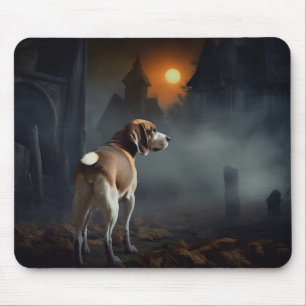 Beagle Halloween Skräckinjagande Musmatta