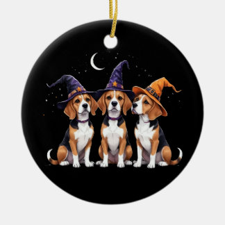 Beagle Halloween Spooky Hund Halloween Costume Julgransprydnad Keramik