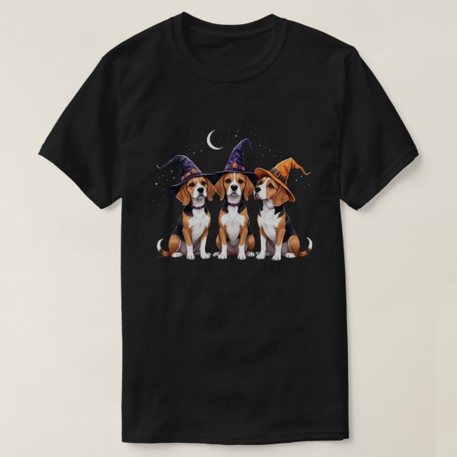 Beagle Halloween Spooky Hund Halloween Costume T Shirt (Design framsida)