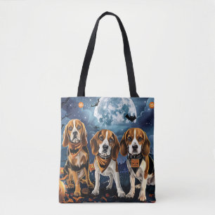 Beagle Halloween Spooky Tygkasse