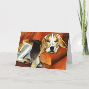 Beagle hälsningkort kort