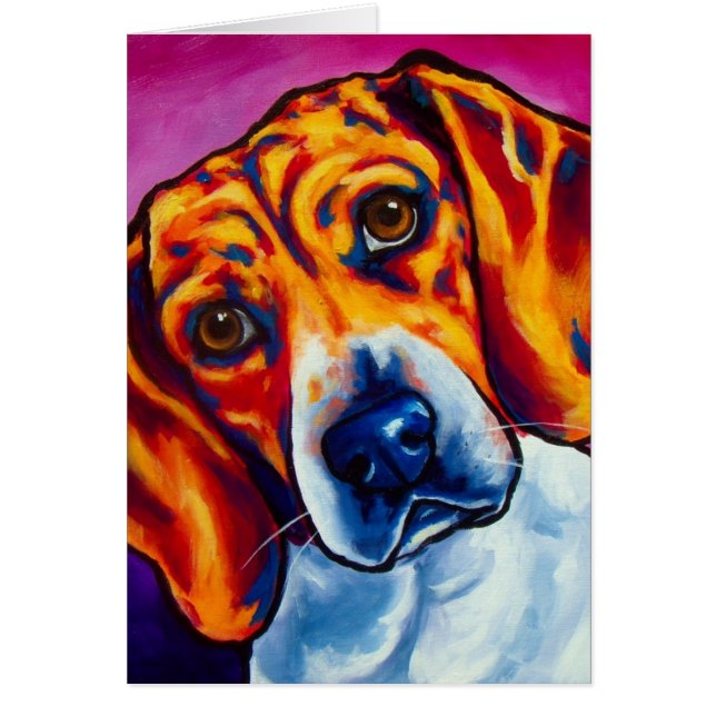 Beagle Hälsningskort (Framsidan)