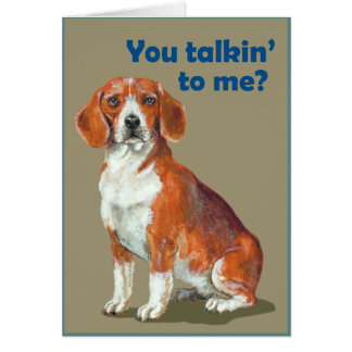 Beagle Hälsningskort