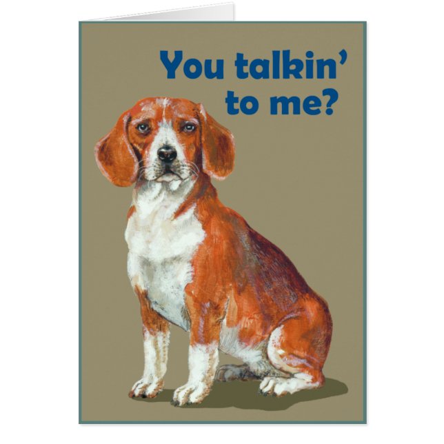 Beagle Hälsningskort (Framsidan)