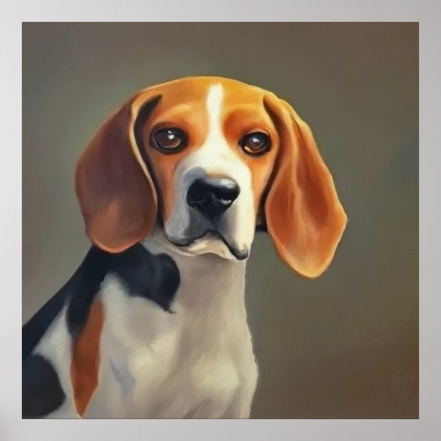 Beagle-Harrier Hund Poster (Framsidan)