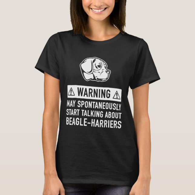 Beagle Harrier Hundägare Idea T Shirt (Framsida)